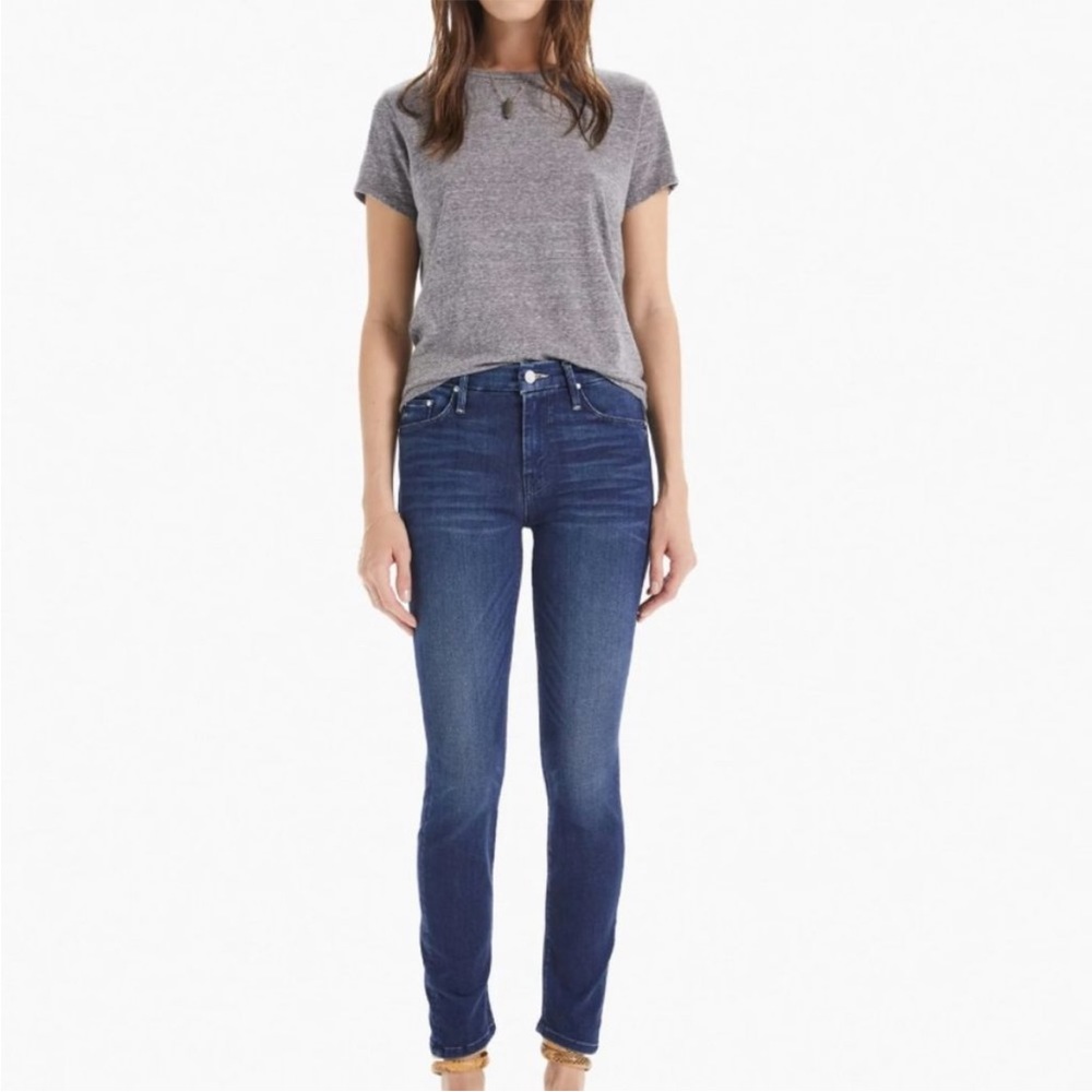 Mother Women's High Waisted Looker Ankle Fray Jeans In Tongue and Chic Size 25